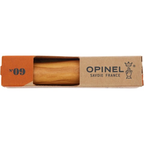 Нож Opinel №9 VRI, олива, упаковка ц:natural