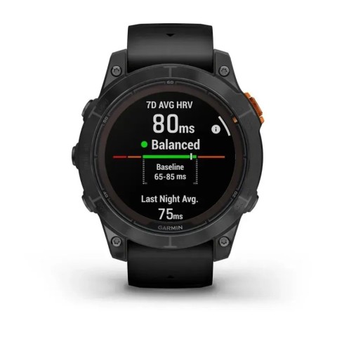 Смарт-годинник Garmin fenix 7 Pro Solar Edition сланцево-сірий з чорним ремінцем