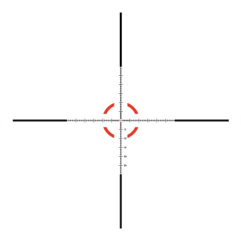 Прицел оптический TRIJICON Credo 1-8x28 (34 мм) illum. Red/Green MRAD Segmented Circle