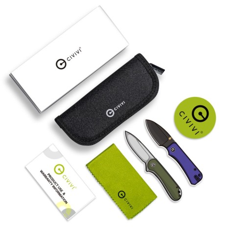 Ніж складаний кишеньковий Civivi Baby Banter, (5.9 см) Nitro-V / Guibourtia Wood