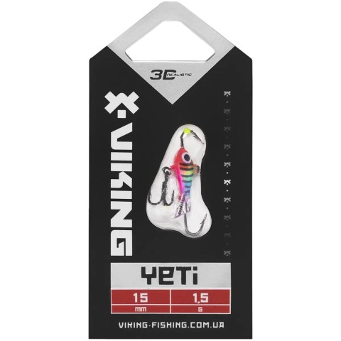 Балансир Viking Fishing Yeti Ice Jig 15mm 1.5g #24 Brave Perch