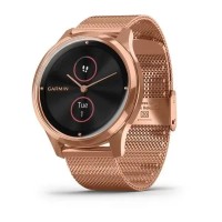 Смарт-годинник Garmin vivomove Luxe із рожево-золотистими корпусом та ремінцем