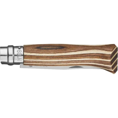 Нож Opinel №8 VRI Laminated, ц:коричневый