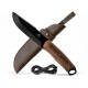 BSH4_F Dusk Ніж Bushcraft з вуглецевої сталі з ферострижнем і шкіряним футляром