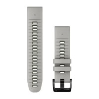 Ремешки для часов Garmin QuickFit 22 силиконовые, туманно-серые/моховые