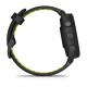 Смарт-часы Garmin Forerunner 265s с черным корпусом и черно-желтым силиконовым ремешком