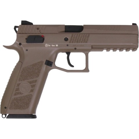 Пістолет страйкбольний ASG CZ P-09. Blowback. Tan Green Gas кал. 6 мм
