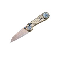 Ніж-антистрес Hightron EdgePlay, дамаск з міддю, титан TC4