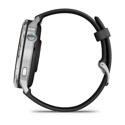 Смарт-годинник Garmin D2 Air X15 сріблястий з чорним силіконовим ремінцем