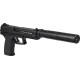Пистолет страйкбольный ASG MK23 Gas 6 мм black
