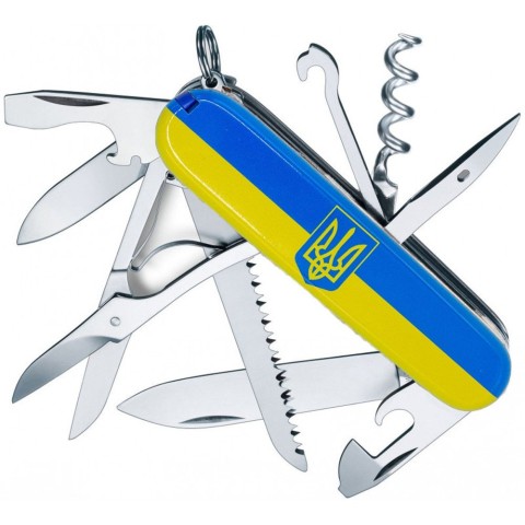 Ніж Huntsman Ukraine 91мм/15функ /Герб на прапорі гориз.