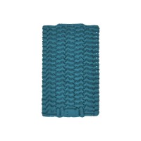 Матрац туристичний надувний двомісний Naturehike CNK2550WS019, 200х125х6.5 см, синій із вбудованою помпою для надування