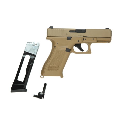 Пневматичний пістолет Umarex Glock 19X TAN Blowback кал.4,5мм (з затворною затримкою)