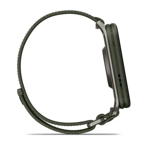 Смарт-часы Garmin Venu X1 мховый титан с мховым нейлоновым ремешком ComfortFit