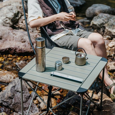 Складаний стіл Naturehike CNK2450JJ013, L, алюміній, сірий