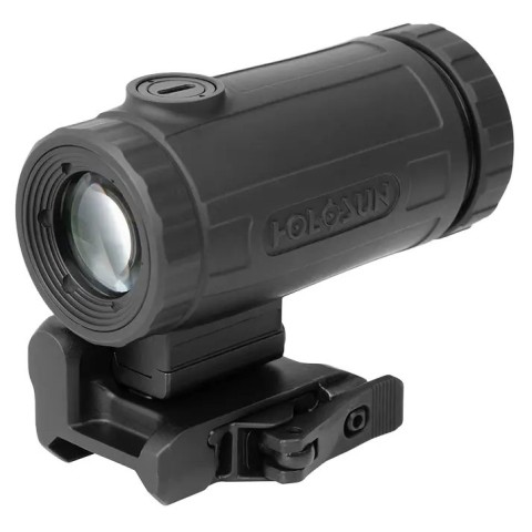 Магнифер Holosun Micro, 3x, QD mount, двустороннее откидное крепление, Titanium