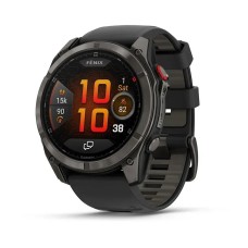 Смарт-часы Garmin fenix 8 Pro AMOLED (51 мм) Sapphire угольно-серый DLC титан черный/гравийно-серый