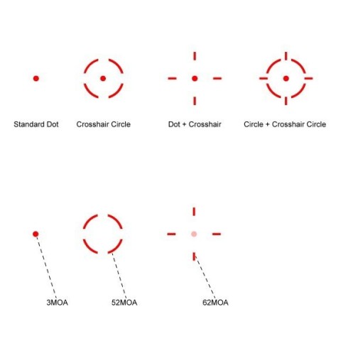 Приціл коліматорний Vector Optics Frenzy Plus 1x31x26 3 MOA Multi-Reticle