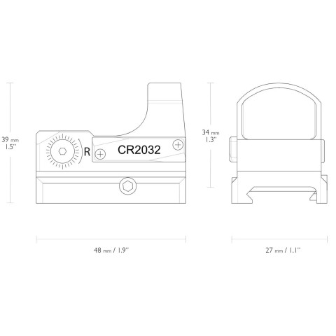 Прицел коллиматорный Hawke Micro Reflex Sight 3 MOA Weaver