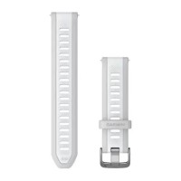 Швидкозмінні ремінці Garmin силіконові (20 мм) туманно-сірі/білі