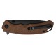 Ніж Artisan Tradition V2 Black Blade AR-RPM9, G10 brown