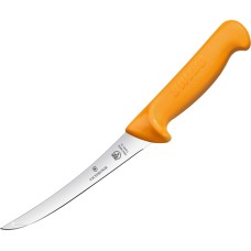 Нож кухонный обвалочный Victorinox Swib Boning, узкий, изогнутый, оранжевый, 16 см