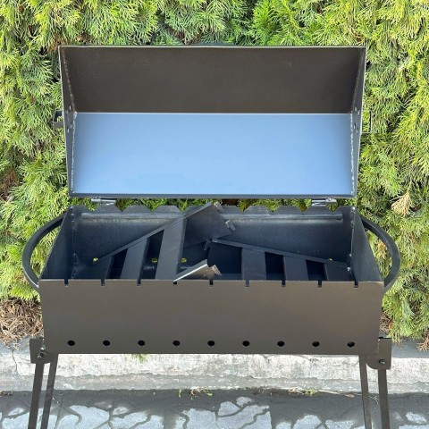 Розкладний Мангал-Барбекю на 9 шампурів 3мм