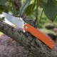 Ніж складаний туристичний Ruike P801-J, (8.6 см) 14C28N /  G10 помаранчевий