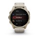 Смарт-часы Garmin fenix 8 AMOLED (43 мм) Sapphire золотистий/известняково-серый кожаный ремешок эксклюзив