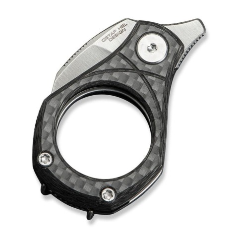 Ніж складаний кишеньковий Civivi Pyrus, (1.6 см) 14C28N / Carbon Fiber темно-сірий