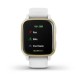 Смарт-часы Garmin Venu Sq белые с золотистым безелем