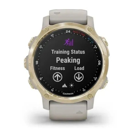 Смарт-годинник Garmin Descent Mk2S світло-золотистий з пісочним ремінцем
