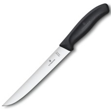 Кухонний ніж Victorinox SwissClassic Carving лезо 18см з чорн. ручкою (блістер)