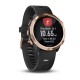Смарт-часы Garmin Forerunner 645 Music розово-золотистые с черным ремешком
