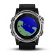 Смарт-часы Garmin Descent Mk1 серебристые с черным ремешком