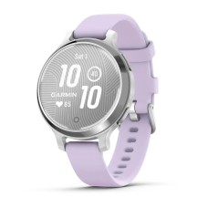 Смарт-часы Garmin Lily 2 Active серебристые с силиконовым ремешком цвета фиолетовый жасмин