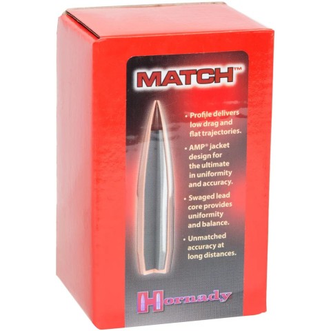 Пуля Hornady BTHP кал .30 масса 168 гр (10.9 г) 100 шт