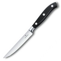 Кухонний ніж Victorinox Grand Maitre Tomato&Steak лезо 12см хвил. з чорн. ручкою у подар.упак.