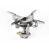 Пальник портативний газовий для кемпінгу СИЛА Конфорка з п'єзопідпалювачем 75х75х75 мм