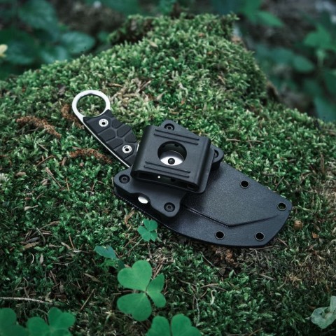 Ніж фіксований туристичний Ruike FS68, (8.6 см) 14C28N / G10 чорний