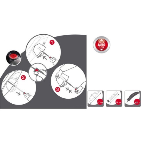 Парасоля складана Knirps C.205 Medium Duomatic Dot Art Taupe