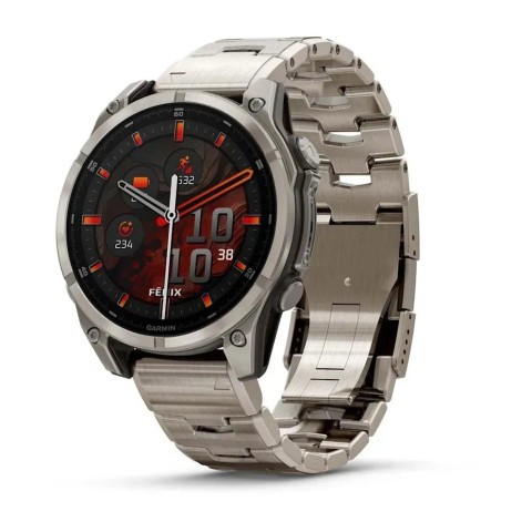 Смарт-годинник Garmin fenix 8 AMOLED (47 мм) Sapphire титан з титановим ремінцем