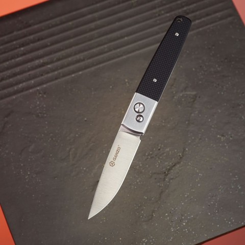 Ніж складаний туристичний Ganzo G7211 (8.5 см) 440C / G10 чорний