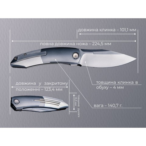 Ніж складаний Weknife Sine Wave WE23069B-3