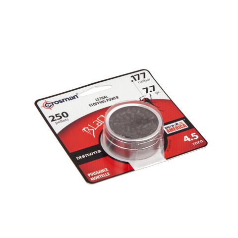 Кульки для пневматичних гвинтівок Crosman Black Widow 0.49 г, кал.177(4.5 мм), уп. 250 шт.