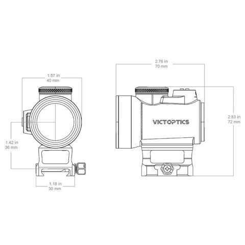 Приціл коліматорний Vector Optics SRD 1X30