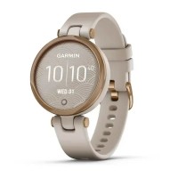 Смарт-часы Garmin Lily Sport с розово-золотистым безелем, светло-песочным корпусом и силиконовым ремешком