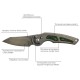 Нож Fox Jupiter Black Blade Titanium, Bead blasted Titanium + Jungle Wear carbon fiber i ц:gray/green