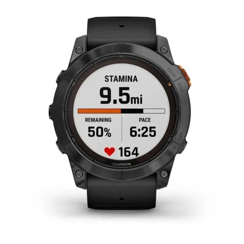 Смарт-часы Garmin fenix 7X Pro Solar Edition сланцево-серые с черным ремешком