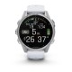 Garmin Fenix 8 AMOLED (43 мм) сріблястий/білий камінь